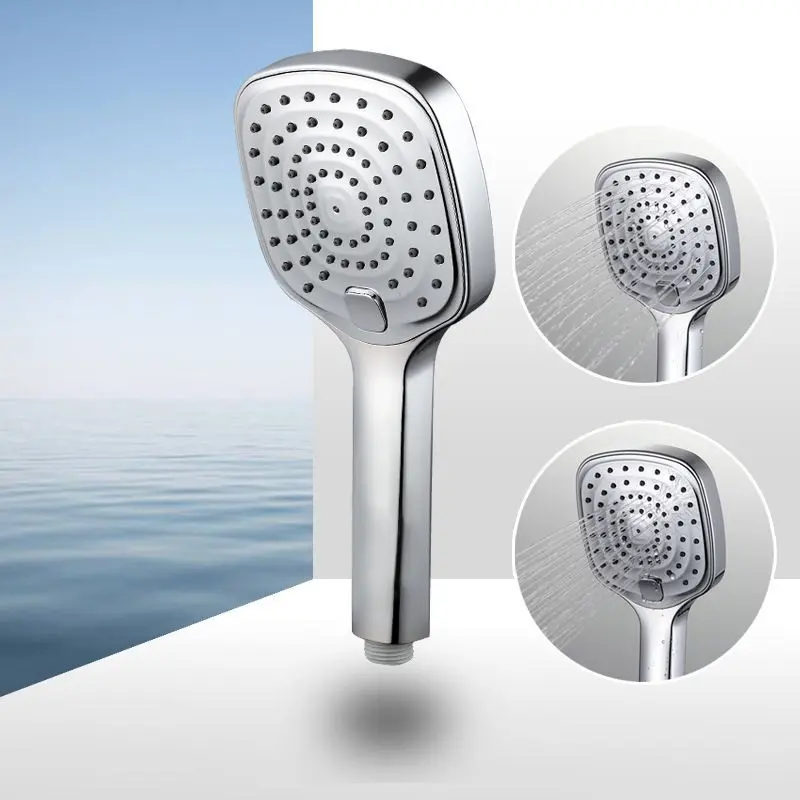 Đầu vòi hoa sen ABS Chrome có nút chọn vòi hoa sen